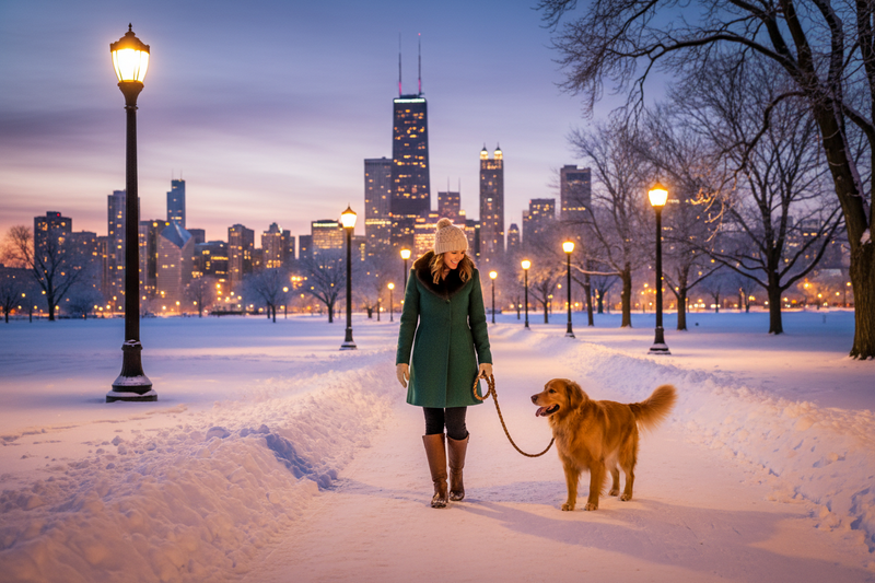 Winter Evening With Your Loyal Pet