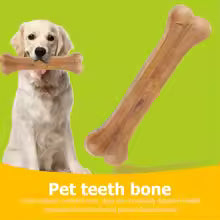 8 Inch Cowhide Bone Non-Toxic Creative Teeth Clean Stick Anti-bite Dog Chews Toy for Small Medium Large Dog